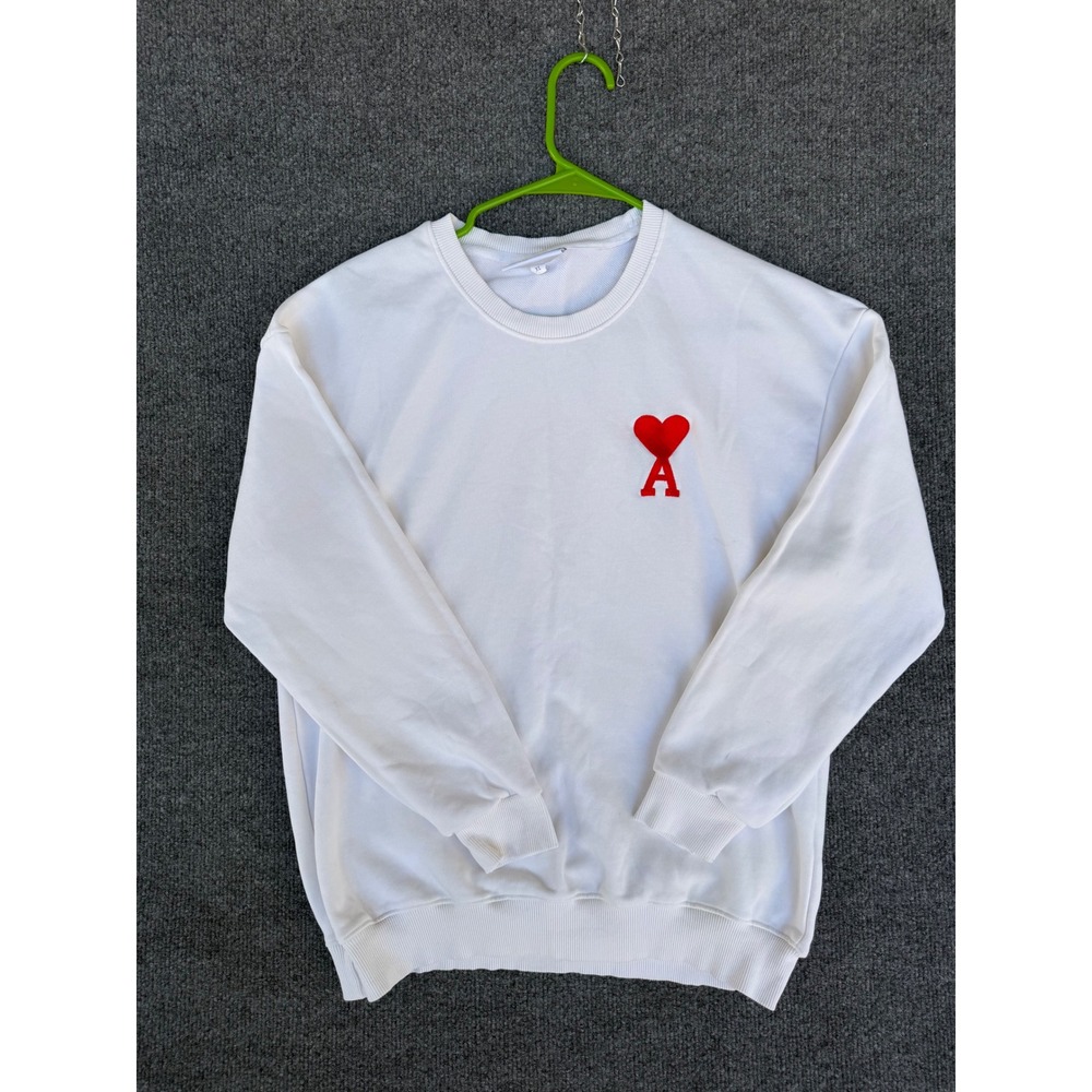 AMI men's white sweater pullover size XL